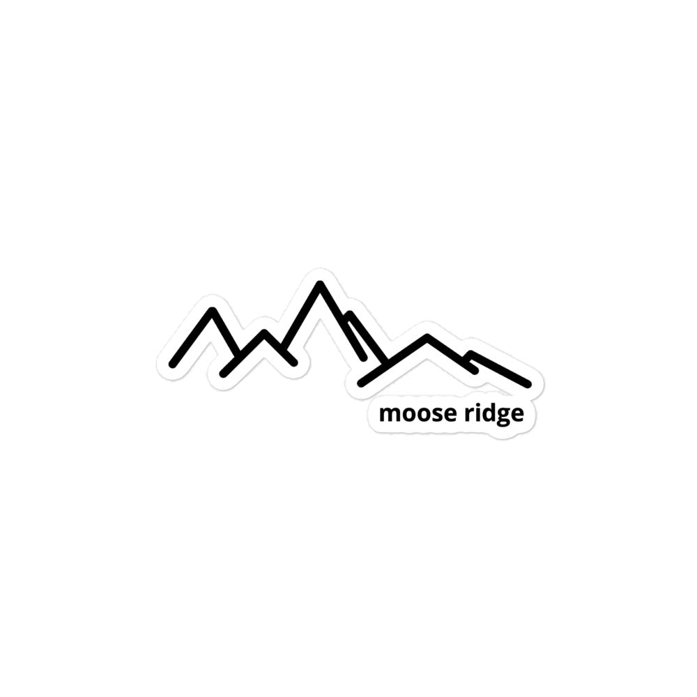Moose Ridge Sign Sticker - Moose Ridge Black – mooseridge